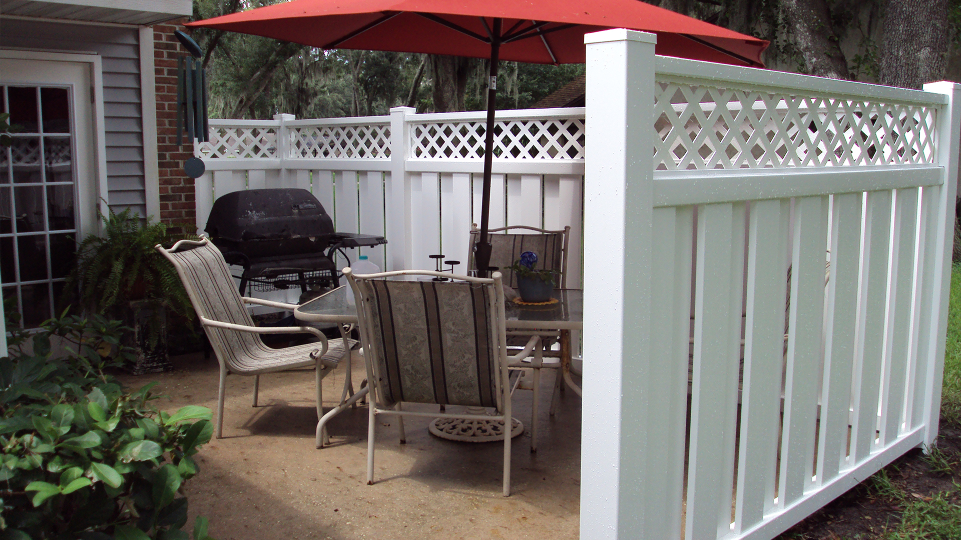 Melbourne Lattice Vinyl Fence